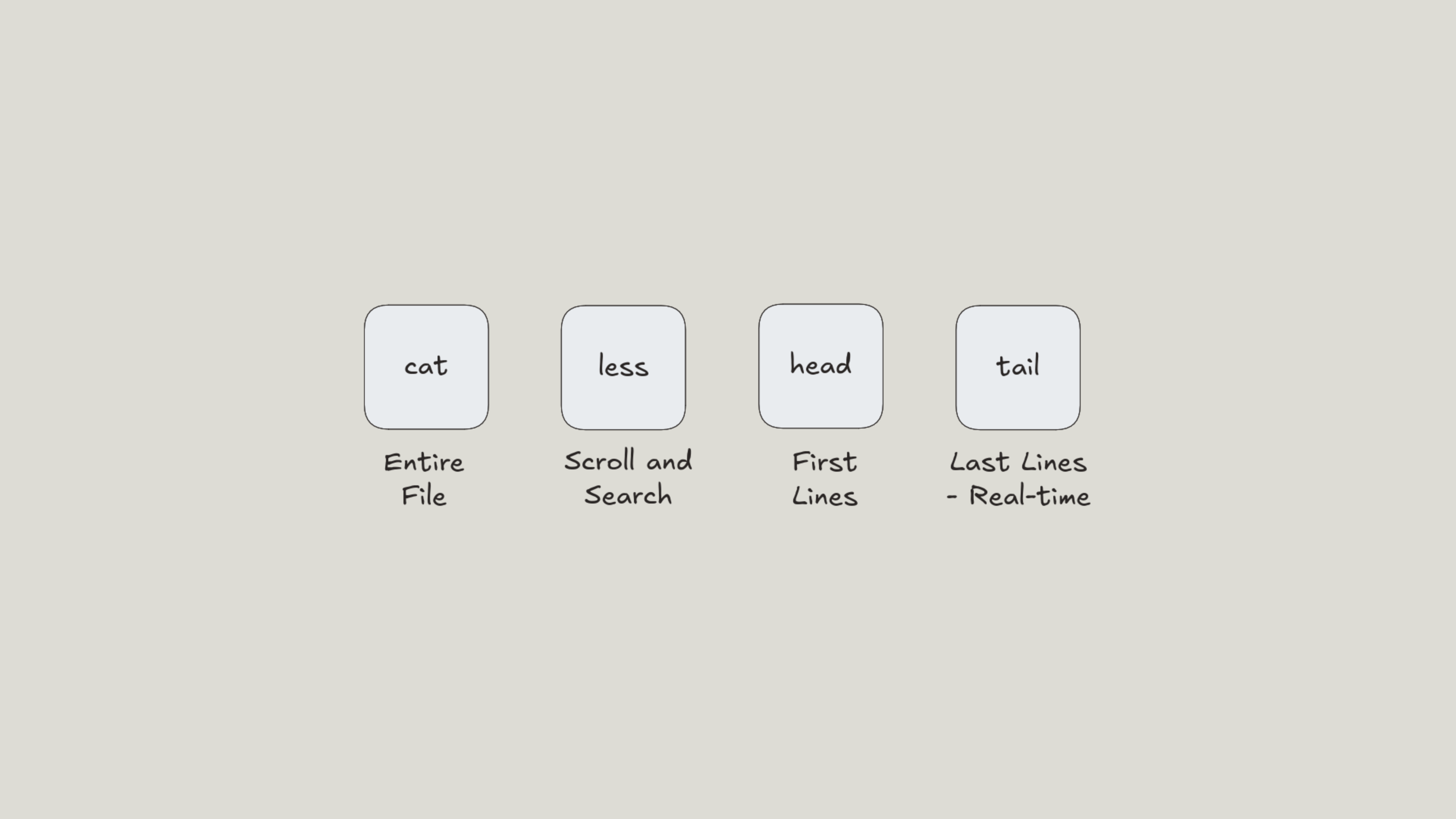 Cat, Less, Head and Tail cheatsheet